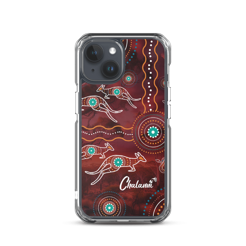 Maroon Design | Designer Iphone 15 Case - Chalanni