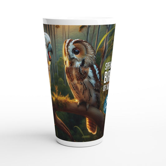 Ollie the Wise Owl and Chalanni | 17 oz Ceramic Designer Latte Mug - Chalanni