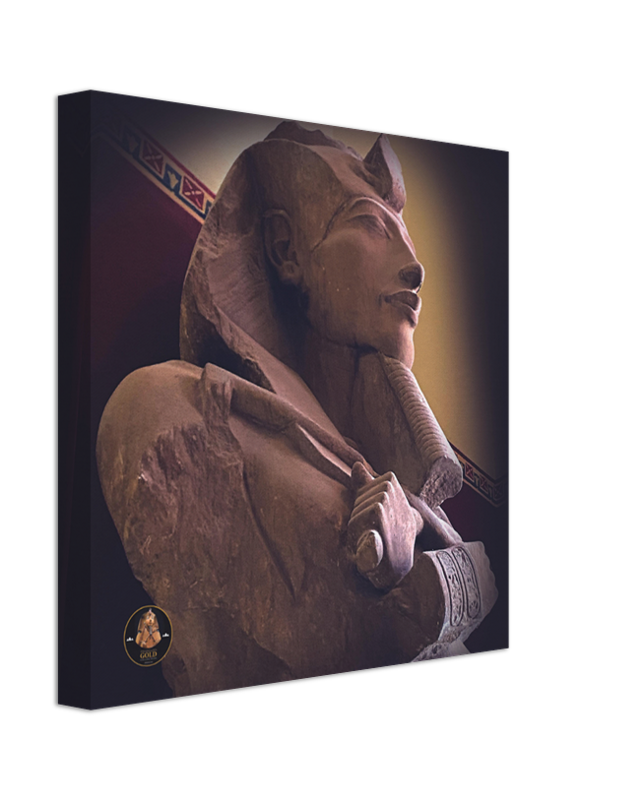 Pharaoh's Gold Collection | Akhenaten | 30 cm x 30 cm Egyptian Wall Canvas - Chalanni