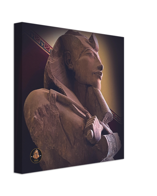 Pharaoh's Gold Collection | Akhenaten | 30 cm x 30 cm Egyptian Wall Canvas - Chalanni