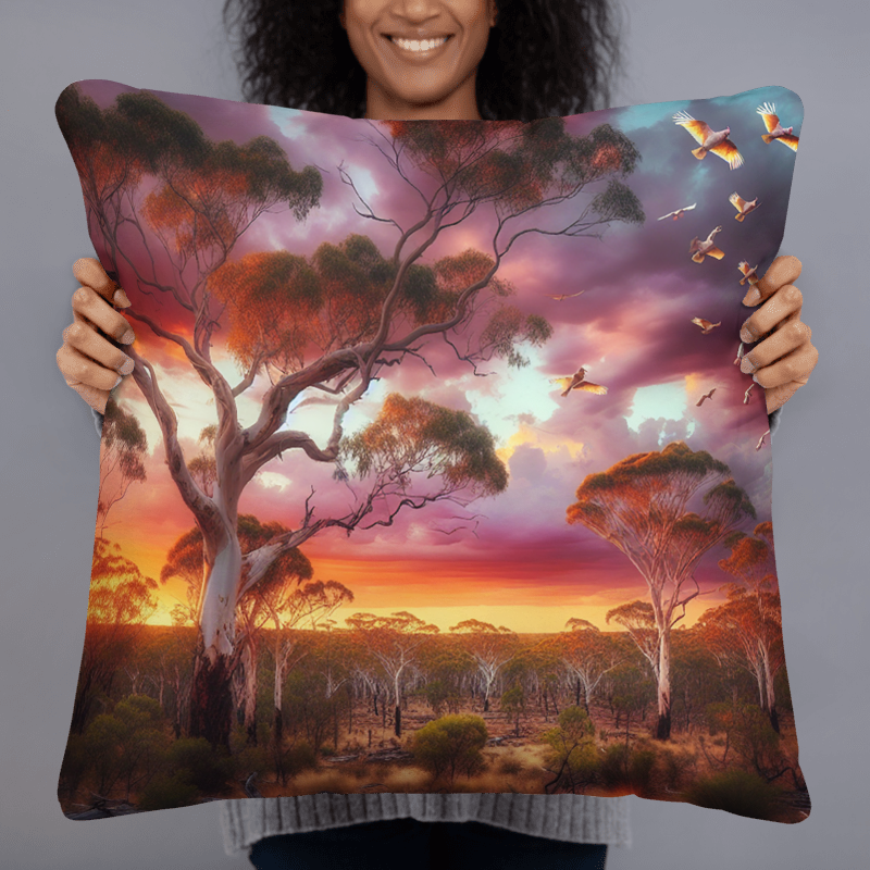 Pink Sky| Designer Cushion Covers 22” x 22” - Chalanni