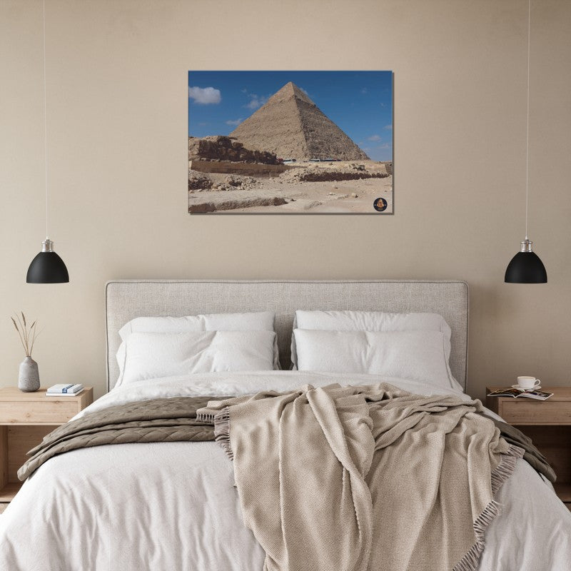 Pharoahs Gold Collection | Pyramid of Khafre | Chalanni 70cmx100cm canvas