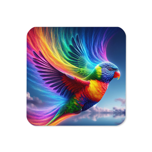 Rainbow | Designer Cork-Based Coasters - Chalanni