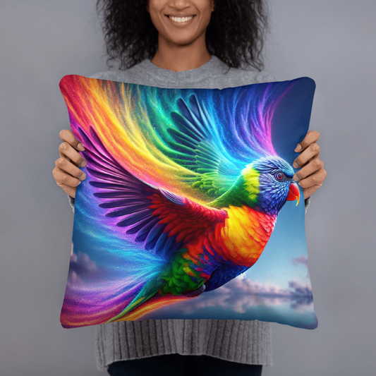 Rainbow | Designer Cushion Cover 18” x 18” - Chalanni