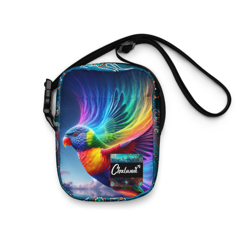 Rainbow Lorrikeet |  Designer Utility Cross Over Bag - Chalanni