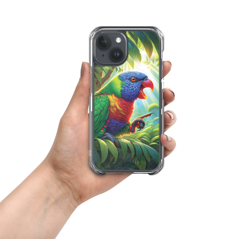 Rainbow the Lorrikeet | Designer Iphone 15 Case - Chalanni
