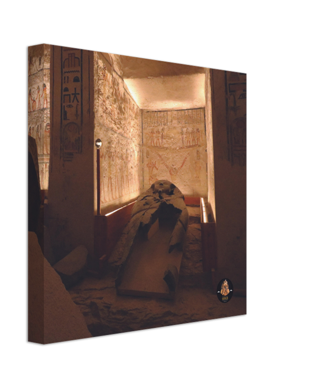 Pharaoh's Gold Collection | Ramses IV’s tomb Valley of the Kings | 30 cm x 30 cm Egyptian Wall Canvas