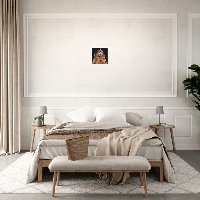 Pharaoh's Gold Collection | Rameses 2 | 30 cm x 30 cm Egyptian Wall Canvas - Chalanni