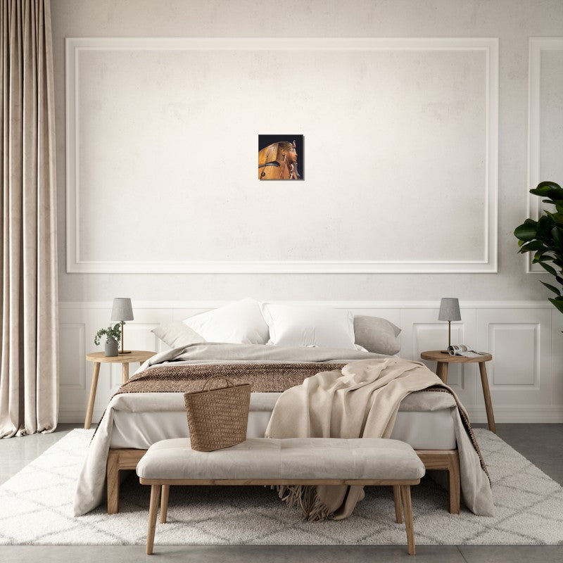 Pharaoh's Gold Collection | Rameses  | 30 cm x 30 cm Egyptian Wall Canvas - Chalanni
