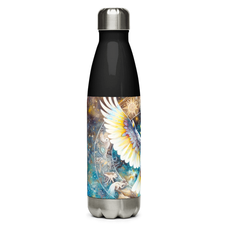 Stainless Steel Water Bottle | Chalanni Dream Time | Black Bottle - Chalanni