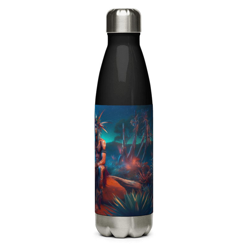 Stainless Steel Water Bottle | My Tribe | Black - Chalanni