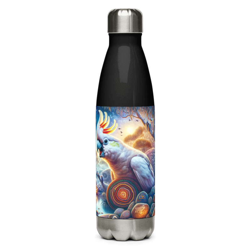 Stainless Steel Water Bottle | The Dreaming | Black - Chalanni