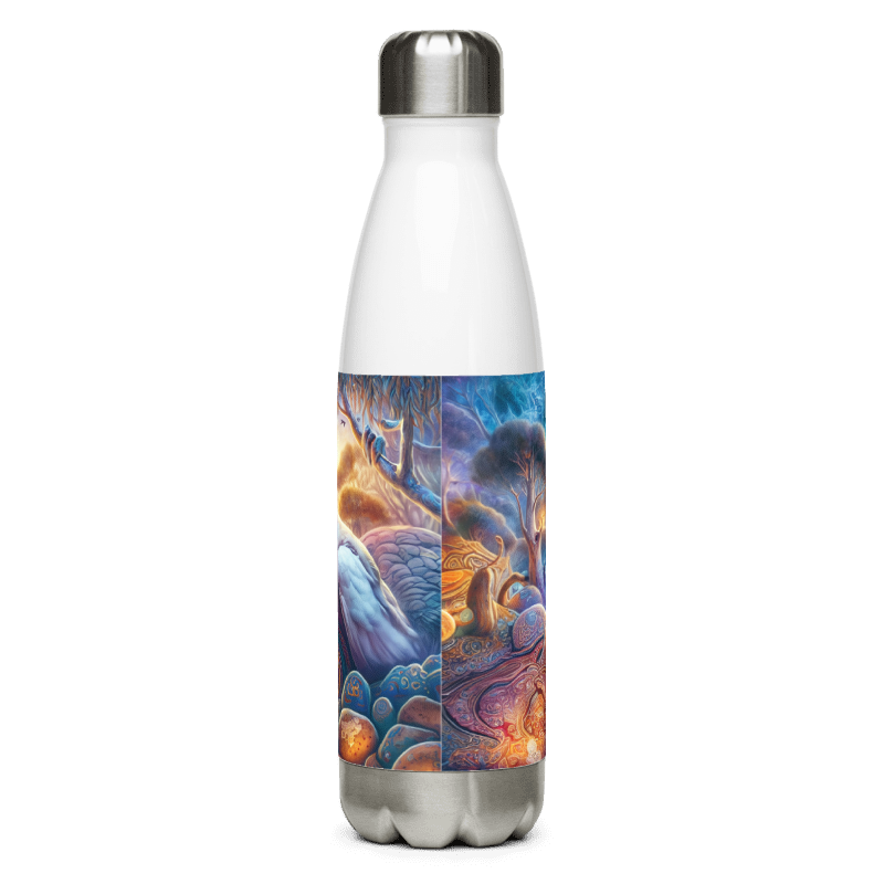 Stainless Steel Water Bottle | The Dreaming | White - Chalanni