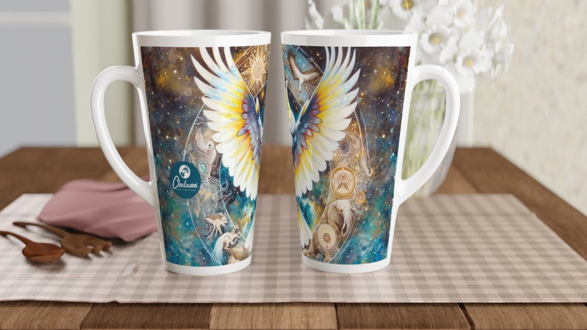 The Chalanni Dreamtime | 17 oz Ceramic Designer Latte Mug - Chalanni
