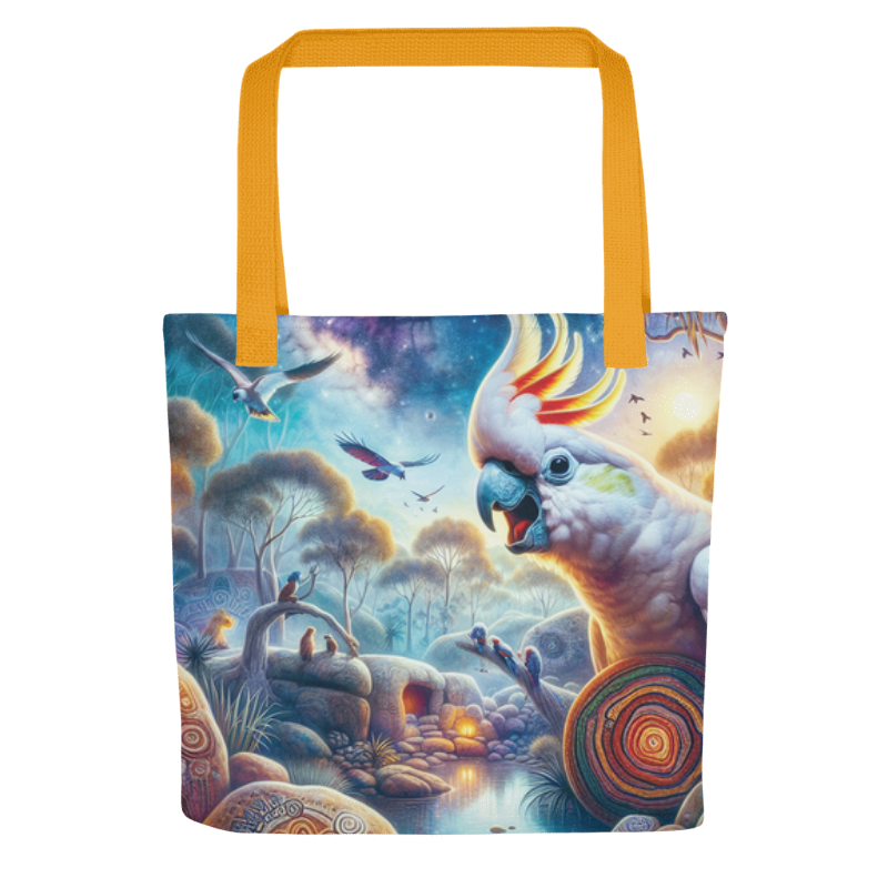 The Dreaming Chalanni  | Designer All-Over Print Tote Bag 15”x 15” - Chalanni